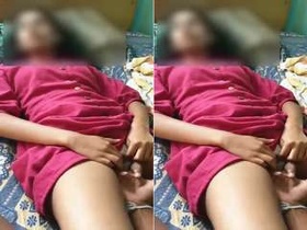 Exclusive video of a Desi girl enjoying finger play from her lover