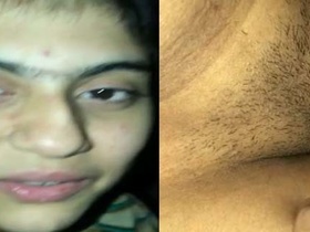 Indian village girl films her first virgin pussy video