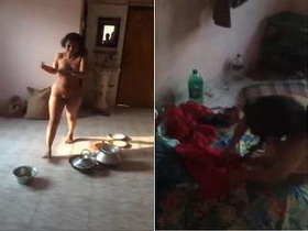 Exclusive video of a desi girl in clothes with clear Bangla audio