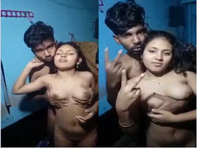 Amateur couple's steamy romance in a rural village