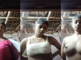 Desi girl flaunts her body in a solo video