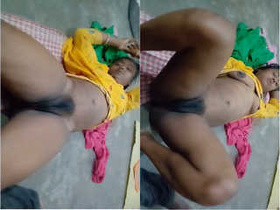 Exclusive footage of a nude Indian bhabhi in part 7 of her husband's recording