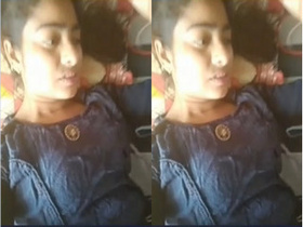 Exclusive video of cute Indian girl Desi flaunting her boobs and pussy