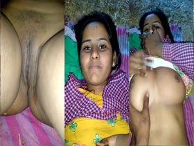 Chubby girl bares her body and shows off her pussy