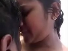 Desi couple enjoying each other by the river