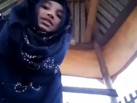 Desi hijabi teen shows off her pretty pussy
