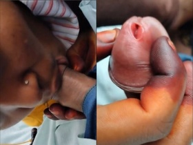 Cart girl enjoys giving and receiving pleasure on camera