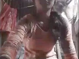 Desi girl pleasures herself in a village setting