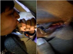 Desi hottie gives a blowjob and masturbates her partner