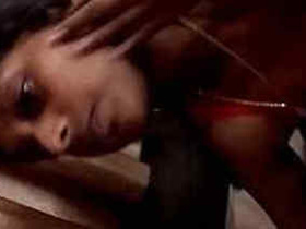 Indian couple enjoys a blowjob from a stunning girl