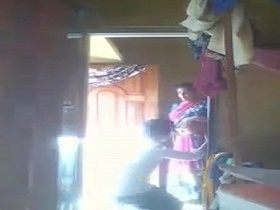 College guy hides camera to film aunty's home sex
