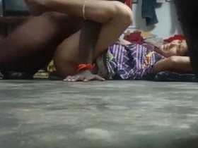 Indian couple caught having sex on the floor