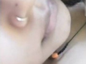 Indian wife gets fucked by her husband and his friend in a threesome