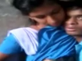 Big-boobed Indian teen indulges in foreplay with her lover in Jaipur college