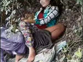 Mayanmar girl gets naughty in a dress during outdoor sex