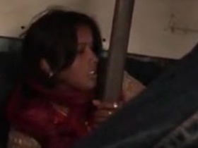 MILF wife gets fucked in train toilet by Indian man