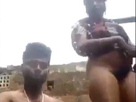 Outdoor sex with a village bhabhi and her lover