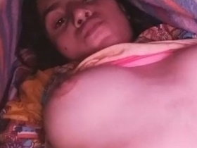 Cute Desi girl shows off her body in a private room