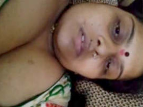 Bhabhi flaunts her large breasts on video call