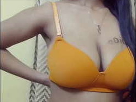 Telugu aunty with big boobs shows off on webcam