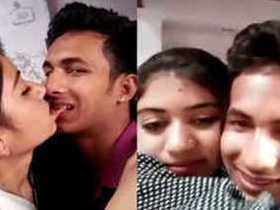 Indian desi girl shares her passionate kissing experience with her partner in a sex movie