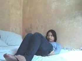 Lustful couple enjoys passionate sex in hotel room