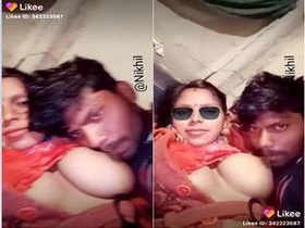 Desi wife gives exclusive boob sucking performance
