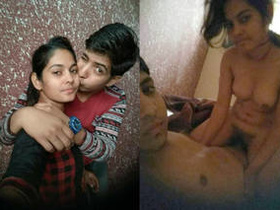 Amateur Indian couple enjoys romantic kissing and foreplay
