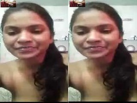Exclusive Video of a Cute Desi Girl Showing Off Her Boobs