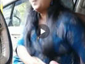 Desi B.J. girl gives an update in a car