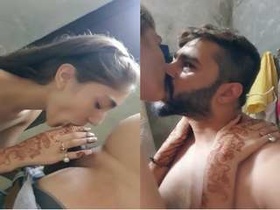 Exclusive video of a beautiful wife giving a blowjob
