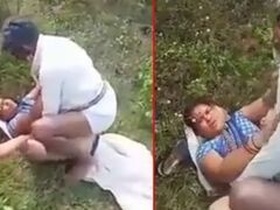 Desi village girl gets caught having outdoor sex with an old lover