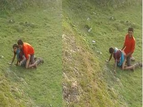 Bhabhi's wild doggy style fucking in the village