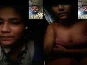 Exclusive video of a sexy Indian girl on a video call