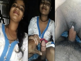 Indian village girl gets wild in cowgirl position