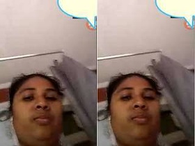 Exclusive video of a sexy Mallu bhabhi revealing her breasts and pussy