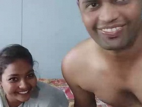 Amateur teen couple indulges in foreplay and fingering before having romantic sex