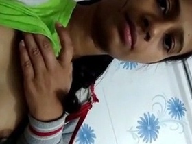 Hairy Indian teen shows off in solo video
