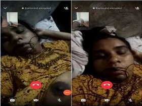 Mallu bhabhi flaunts her body in video call