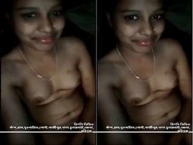 Exclusive video of a cute Indian girl going nude