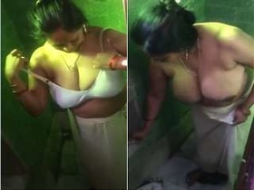 Exclusive video of wife stripping and bathing for hubby