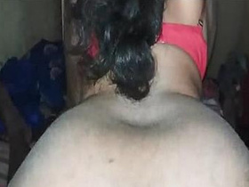 Indian bhabhi's large buttocks are bouncing on a huge black penis