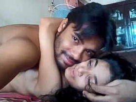 Beautiful girlfriend enjoys steamy threesome with boyfriend