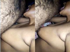 Desi bhabhi's blowjob skills in action