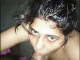 College-aged desi girl gives a mind-blowing blowjob