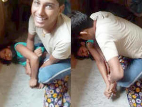 Desi lovers engage in playful sexual activity