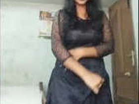 Beautiful girl records a video of herself making love