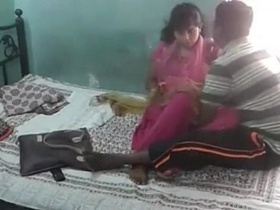 Indian girl and boy have wild sex in a hotel room