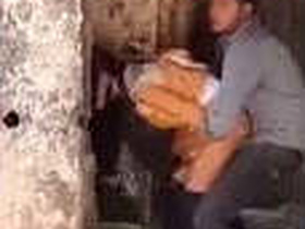A sizzling couple from Orissa indulges in doggy style and standing sex in an abandoned place