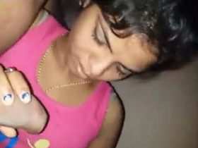 Indian girl with a black partner in a video